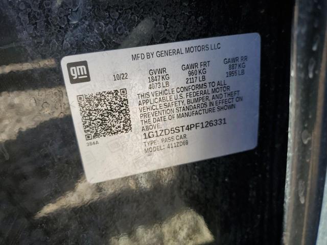 1G1ZD5ST4PF126331 Chevrolet lfv