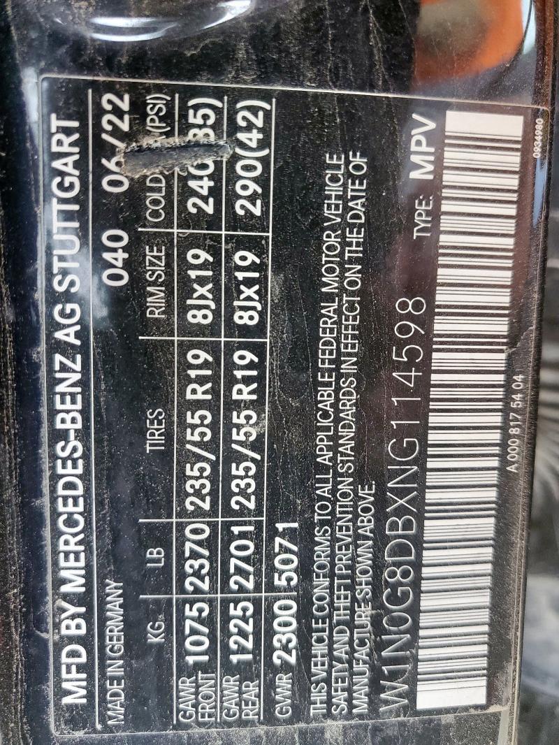 W1N0G8DBXNG114598 Mercedes-Benz GLC 300