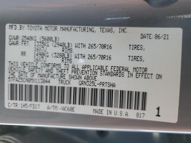 5TFAZ5CN8MX113044 Toyota 2gr-fks