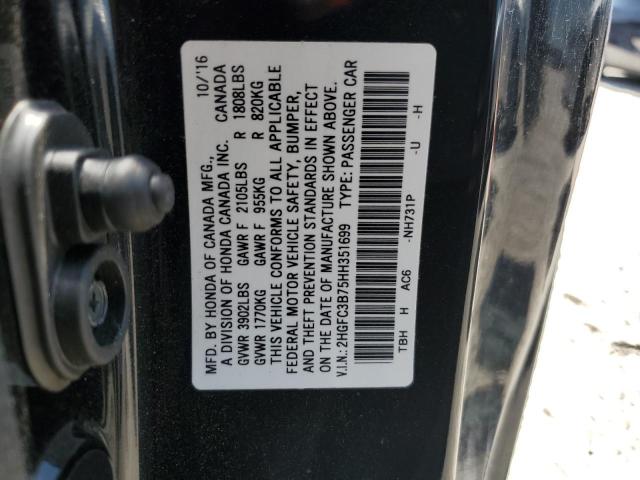 2HGFC3B75HH351699 Honda l15b7