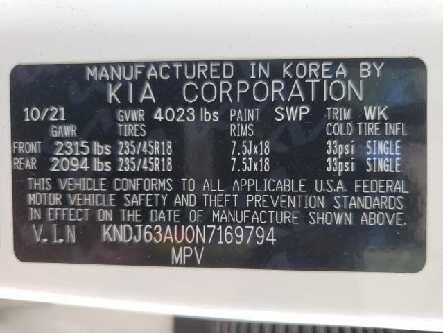 KNDJ63AU0N7169794 KIA mpi nu