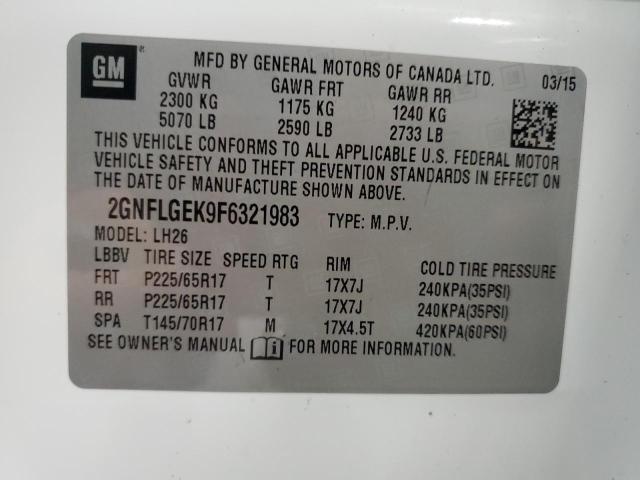 2GNFLGEK9F6321983 Chevrolet EQUINOX LT