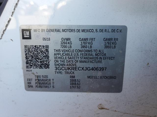 3GCUKRECXJG406397 Chevrolet l83 - sidi: spark ignited direct injection, vvt: variable valve timing, afm, e85 max, alum