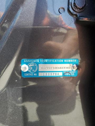 1HGCV2F34KA027342 Honda k20c4