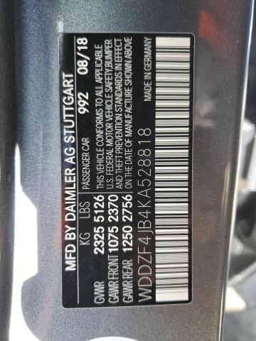 WDDZF4JB4KA528818 Mercedes-Benz m274
