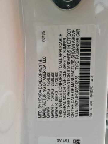 19XFL4H94SE012156 Honda lfc3