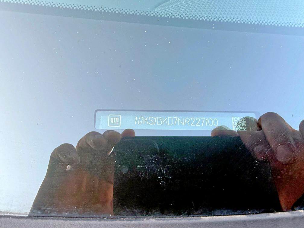 1GKS1BKD7NR227100 GMC l84 - di, dfm, alum, gen 5, var 2
