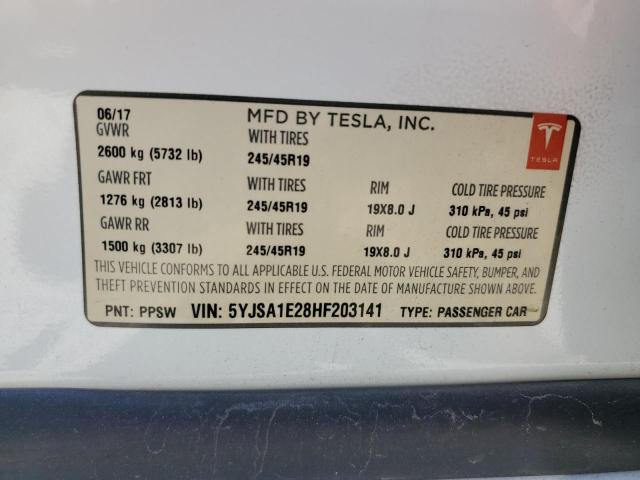 5YJSA1E28HF203141 Tesla MODEL S