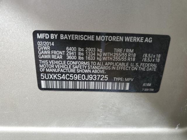 5UXKS4C59E0J93725 BMW X5