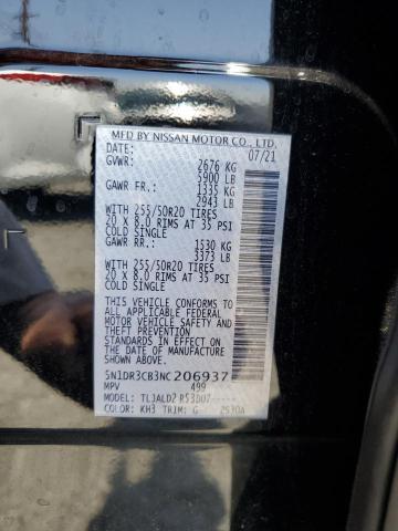 5N1DR3CB3NC206937 Nissan 2022
