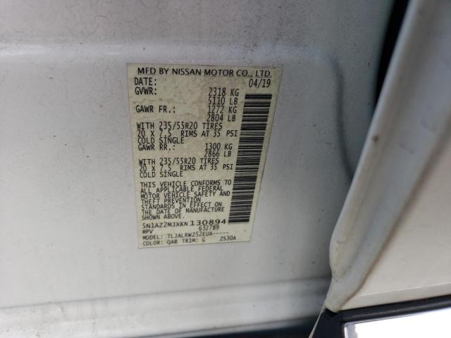 5N1AZ2MJXKN130894 Nissan 2019