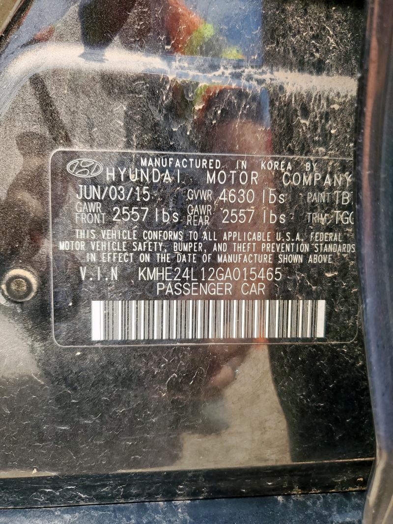 KMHE24L12GA015465 Hyundai dohc gdi nu