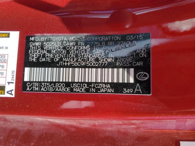 JTHHP5BC9F5002777 Lexus 2ur-gse