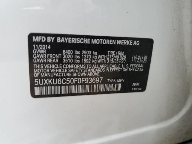 5UXKU6C50F0F93697 BMW X6