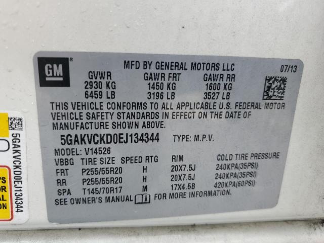 5GAKVCKD0EJ134344 Buick Enclave
