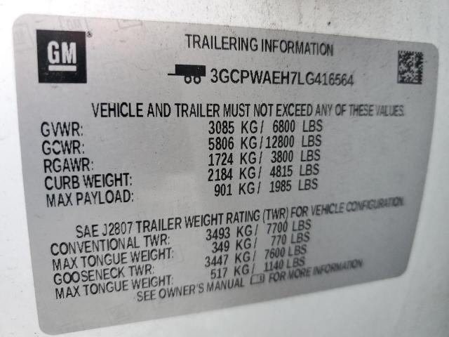 3GCPWAEH7LG416564 Chevrolet Silverado
