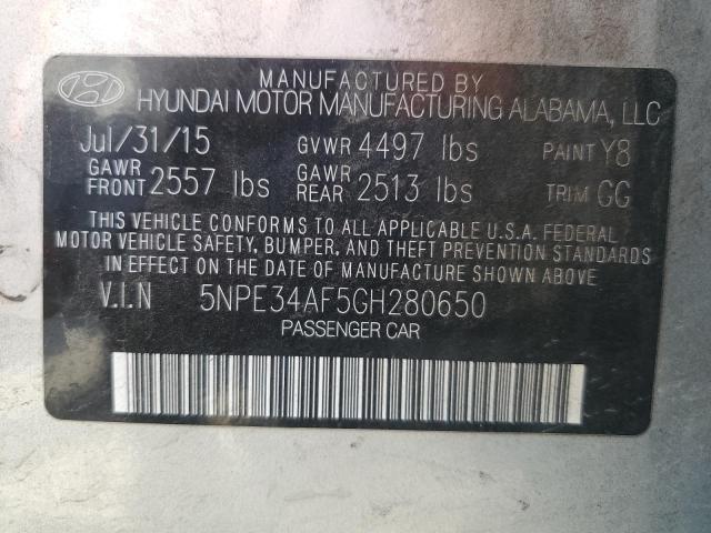5NPE34AF5GH280650 Hyundai SONATA SPO