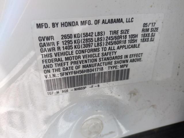5FNYF6H56HB041718 Honda j35y6