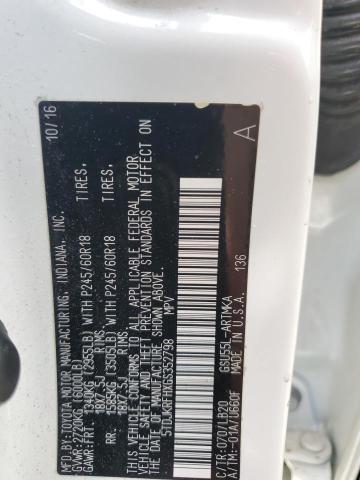 5TDJKRFHXGS352798 Toyota Highlander