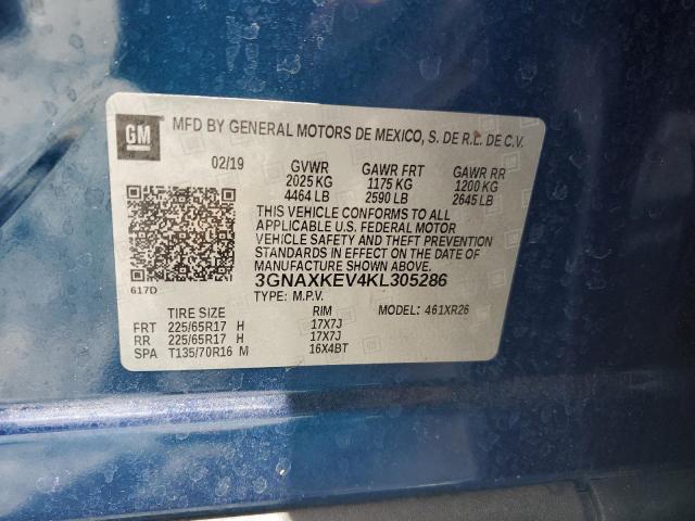 3GNAXKEV4KL305286 Chevrolet EQUINOX LT