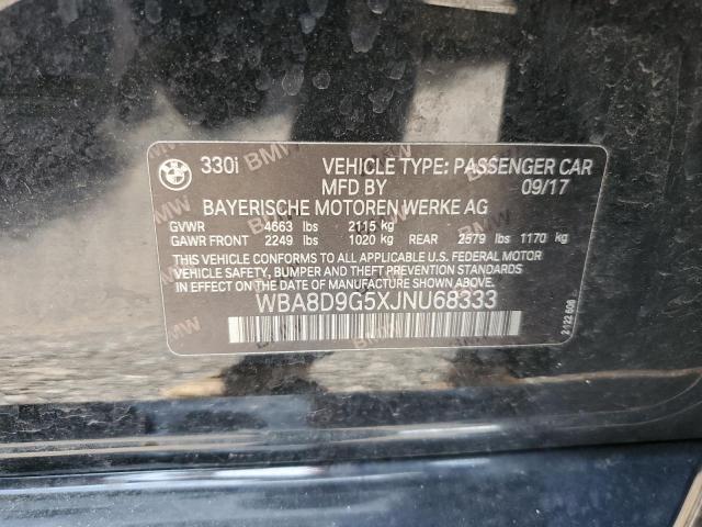 WBA8D9G5XJNU68333 BMW 330 XI