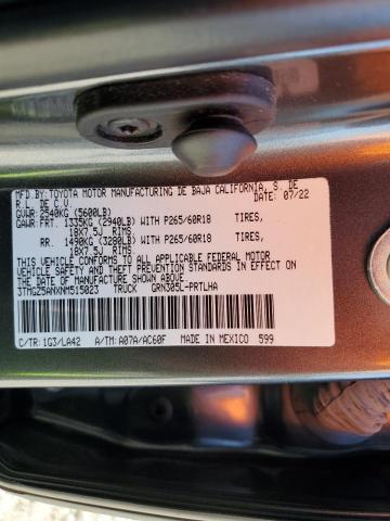 3TMGZ5ANXNM515023 Toyota 2gr-fks