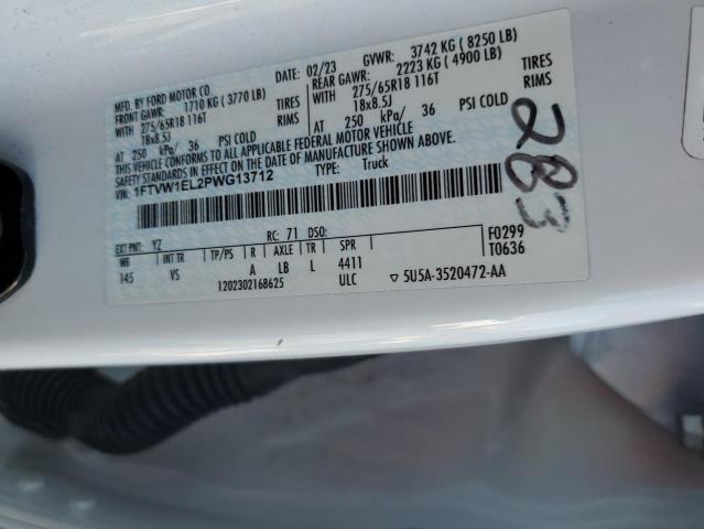 1FTVW1EL2PWG13712 Ford F150 LIGHT