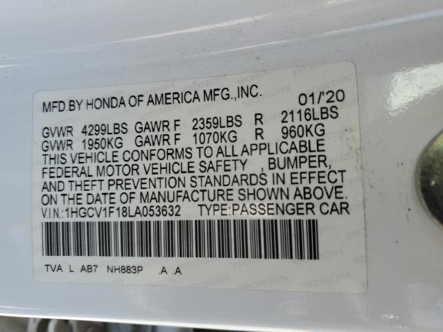 1HGCV1F18LA053632 Honda ACCORD LX