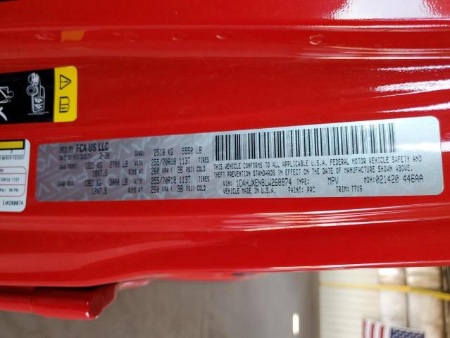 1C4HJXEN8LW268874 Jeep 2020