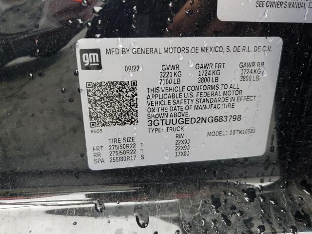 3GTUUGED2NG683798 GMC l84