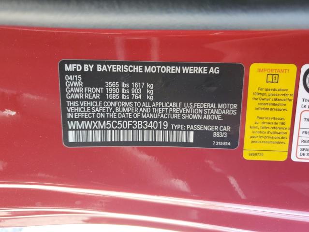 WMWXM5C50F3B34019 Mini 2015