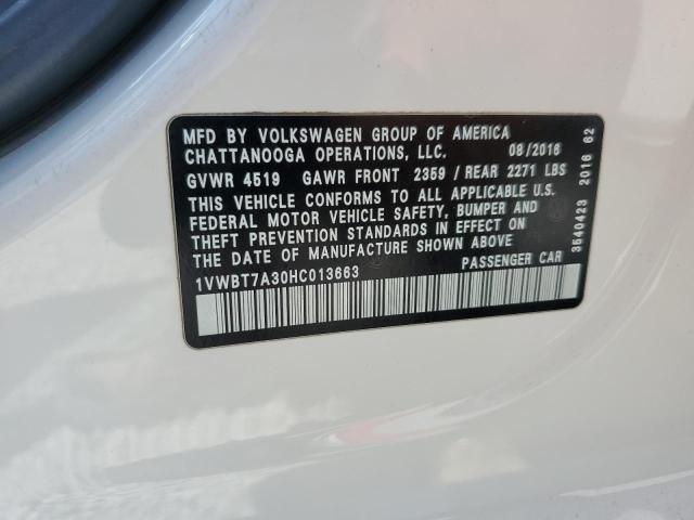 1VWBT7A30HC013663 Volkswagen 1.8 tsi