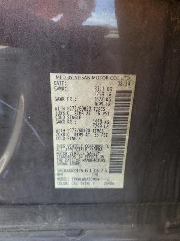5N1BA0NC4EN613625 Nissan 2014
