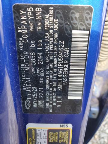 KMHLL4AG1PU594622 Hyundai ELANTRA SE