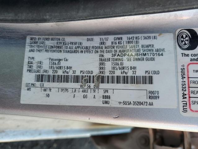 3FADP4AJ8HM170164 Ford FIESTA S