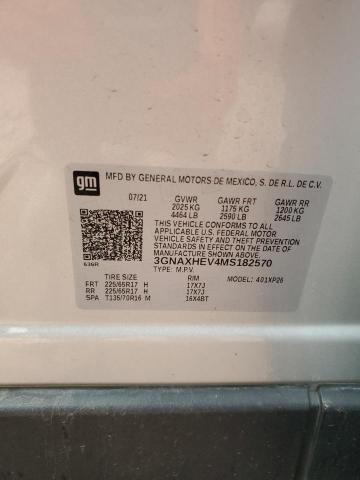 3GNAXHEV4MS182570 Chevrolet lyx