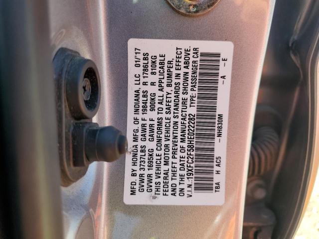 19XFC2F58HE022282 Honda k20c2