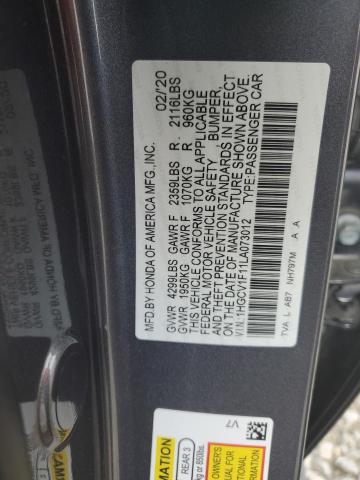 1HGCV1F11LA073012 Honda ACCORD LX