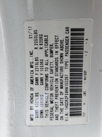 1HGCR2F58HA150267 Honda k24w1