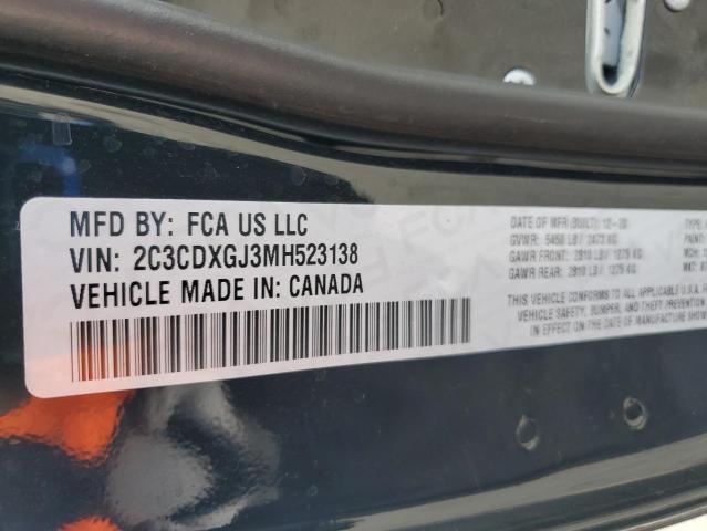 2C3CDXGJ3MH523138 Dodge Charger