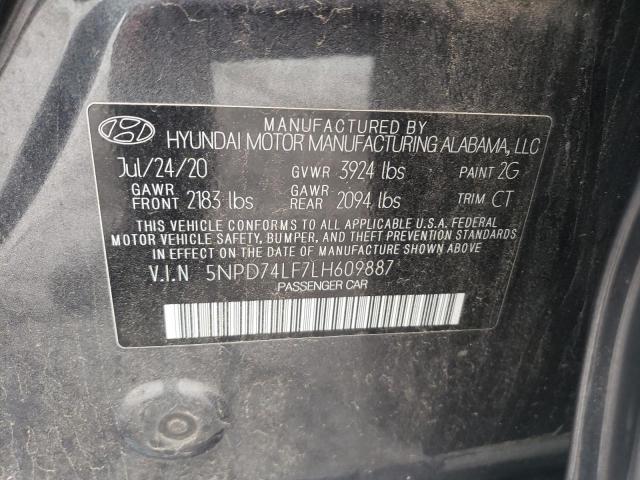 5NPD74LF7LH609887 Hyundai mpi nu