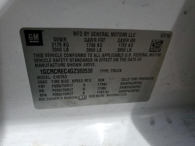1GCRCREC4GZ380536 Chevrolet Silverado