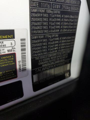 SALWR2FKXHA668715 Land Rover td6 lev3 lev160
