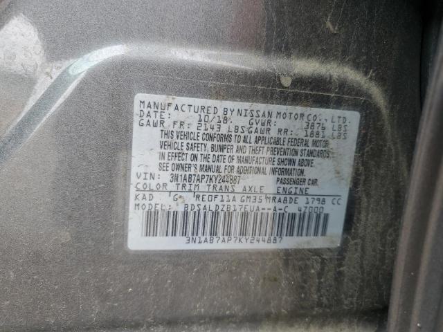 3N1AB7AP7KY244887 Nissan SENTRA S