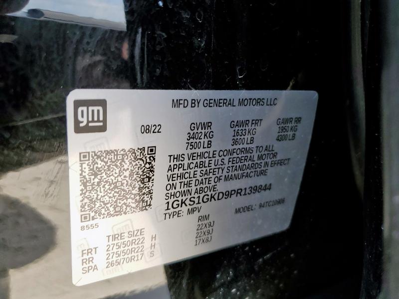 1GKS1GKD9PR139844 GMC YUKON XL C