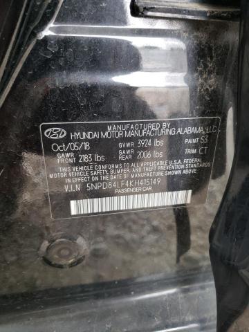 5NPD84LF4KH415149 Hyundai mpi nu