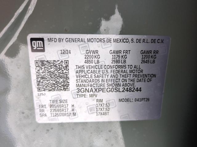 3GNAXPEG0SL248244 Chevrolet lsd