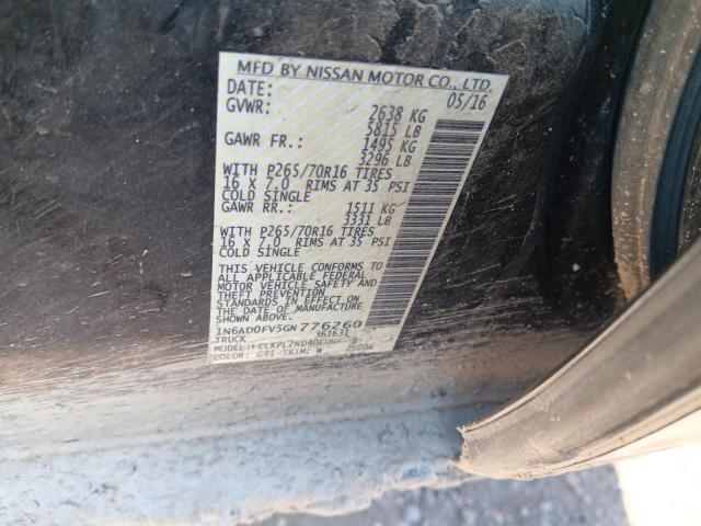 1N6AD0FV5GN776260 Nissan Frontier