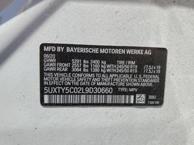 5UXTY5C02L9D30660 BMW X3