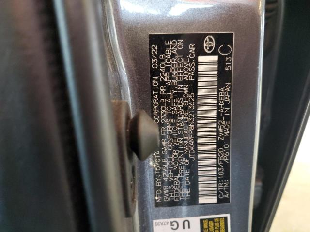 JTDKAMFP8N3213625 Toyota 2zr-fxe, 1nm+1sm